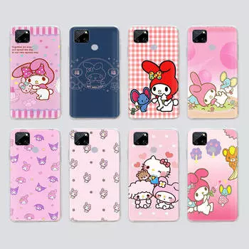 Прозрачный чехол для Samsung A04 A14 A23 M33 M53 Realme 10 9 C35 C55 VIVO X80 Infinix Hot 30 Note 11 Tecno Spark 8P Pro L-4 Lovely My Melody Samsung A04 верблюд