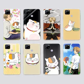 Прозрачный чехол для Samsung A04 A14 A23 M33 M53 Realme 10 9 C35 C55 VIVO X80 Infinix Hot 30 Note 11 Tecno Spark 8P Pro W-65 Yuujinchou Natsume Infinix Note 10 Pro олений