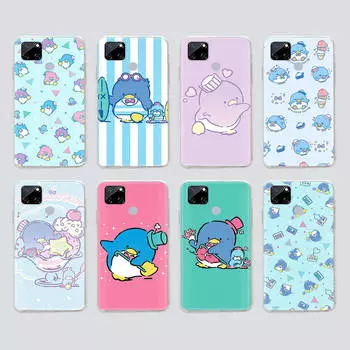 Прозрачный чехол для Samsung A04 A14 A23 M33 M53 Realme 10 9 C35 C55 VIVO X80 Infinix Hot 30 Note 11 Tecno Spark 8P Pro L-32 Tuxedosam Tecno POP 5 LTE индиго