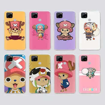 Прозрачный чехол для Samsung A04 A14 A23 M33 M53 Realme 10 9 C35 C55 VIVO X80 Infinix Hot 30 Note 11 Tecno Spark 8P Pro W-76 One Piece Chopper VIVO X80 аэро