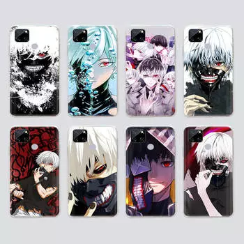 Прозрачный чехол для Samsung A04 A14 A23 M33 M53 Realme 10 9 C35 C55 VIVO X80 Infinix Hot 30 Note 11 Tecno Spark 8P Pro W-53 Tokyo Ghoul VIVO V25 Pro верблюд