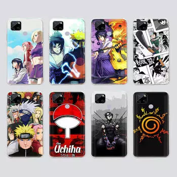 Прозрачный чехол для Samsung A04 A14 A23 M33 M53 Realme 10 9 C35 C55 VIVO X80 Infinix Hot 30 Note 11 Tecno Spark 8P Pro W-79 Аниме Наруто Tecno Spark GO 2022 жасмин