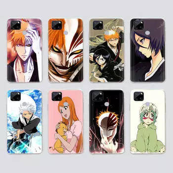 Прозрачный чехол для Samsung A04 A14 A23 M33 M53 Realme 10 9 C35 C55 VIVO X80 Infinix Hot 30 Note 11 Tecno Spark 8P Pro W-61 Echigo BLEACH VIVO Y51 2020 олений