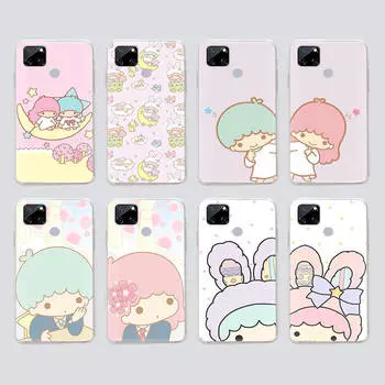 Прозрачный чехол для Samsung A04 A14 A23 M33 M53 Realme 10 9 C35 C55 VIVO X80 Infinix Hot 30 Note 11 Tecno Spark 8P Pro L-30 Little Twin Stars Infinix Note 11 Pro жасмин