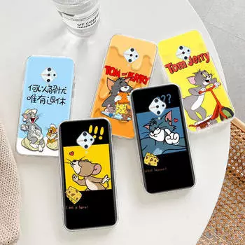 Прозрачный чехол для Samsung A04 A14 A23 A34 A54 M23 M33 M52 M53 Realme Narzo 50 50I 50a Prime C35 C55 C30S 10 9 Pro T-94 Tom Jerry Cat Mouse Infinix Hot 11S верблюд