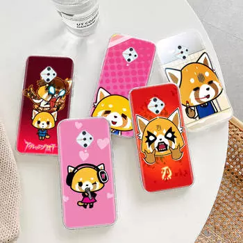 Прозрачный чехол для Samsung A04 A14 A23 A34 A54 M23 M33 M52 M53 Realme Narzo 50 50I 50a Prime C35 C55 C30S 10 9 Pro H-12 Aggretsuko Infinix Smart 6 PLUS бездна