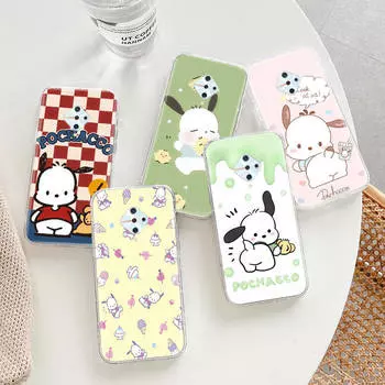 Прозрачный чехол для Samsung A04 A14 A23 A34 A54 M23 M33 M52 M53 Realme Narzo 50 50I 50a Prime C35 C55 C30S 10 9 Pro H-31 Pochacco VIVO Y51A 2021 кожа буйвола