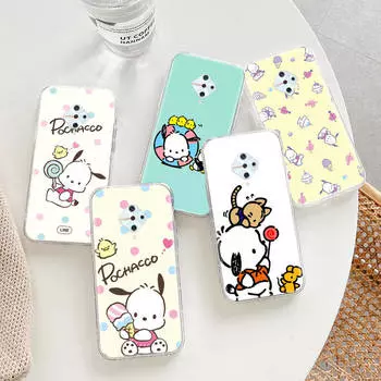 Прозрачный чехол для Samsung A04 A14 A23 A34 A54 M23 M33 M52 M53 Realme Narzo 50 50I 50a Prime C35 C55 C30S 10 9 Pro H-9 Pochacco Tecno POP 5 LTE коричневато-жёлтый