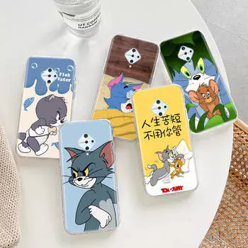 Прозрачный чехол для Samsung A04 A14 A23 A34 A54 M23 M33 M52 M53 Realme Narzo 50 50I 50a Prime C35 C55 C30S 10 9 Pro T-93 Tom Jerry Mouse VIVO Y51A 2021 бездна