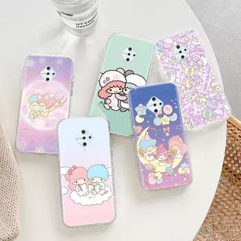 Прозрачный чехол для Samsung A04 A14 A23 A34 A54 M23 M33 M52 M53 Realme Narzo 50 50I 50a Prime C35 C55 C30S 10 9 Pro H-33 Little Twin Stars Infinix Hot 11S арлекин