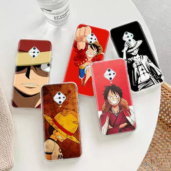 Прозрачный чехол для Samsung A04 A14 A23 A34 A54 M23 M33 M52 M53 Realme Narzo 50 50I 50a Prime C35 C55 C30S 10 9 Pro D-52 One Piece Luffy Infinix Hot 10 Play бездна