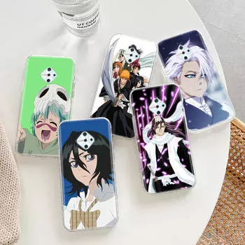 Прозрачный чехол для Samsung A04 A14 A23 A34 A54 M23 M33 M52 M53 Realme Narzo 50 50I 50a Prime C35 C55 C30S 10 9 Pro D-35 Bleach VIVO Y20 коричневато-жёлтый