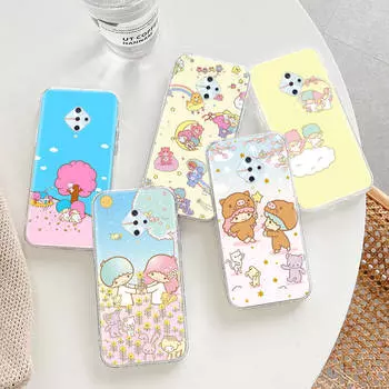 Прозрачный чехол для Samsung A04 A14 A23 A34 A54 M23 M33 M52 M53 Realme Narzo 50 50I 50a Prime C35 C55 C30S 10 9 Pro H-4 Little Twin Stars Infinix Hot 10 Play олений