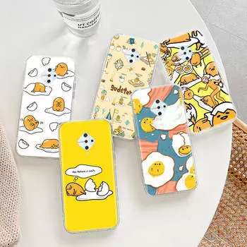 Прозрачный чехол для Samsung A04 A14 A23 A34 A54 M23 M33 M52 M53 Realme Narzo 50 50I 50a Prime C35 C55 C30S 10 9 Pro H-2 Gudetama Lady Egg Tecno Pova 4 бездна
