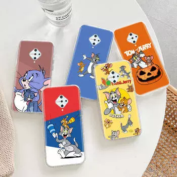 Прозрачный чехол для Samsung A04 A14 A23 A34 A54 M23 M33 M52 M53 Realme Narzo 50 50I 50a Prime C35 C55 C30S 10 9 Pro T-92 Tom Jerry Cat Tecno Camon 18T верблюд