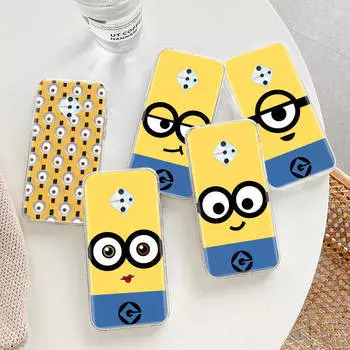 Прозрачный чехол для Samsung A04 A14 A23 A34 A54 M23 M33 M52 M53 Realme Narzo 50 50I 50a Prime C35 C55 C30S 10 9 Pro M-79 Fun Minions VIVO Y22s олений