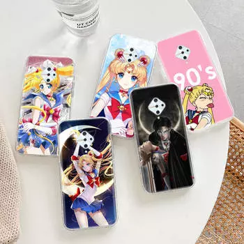 Прозрачный чехол для Samsung A04 A14 A23 A34 A54 M23 M33 M52 M53 Realme Narzo 50 50I 50a Prime C35 C55 C30S 10 9 Pro D-67 Sailor Moon Anime Infinix Note 10 верблюд