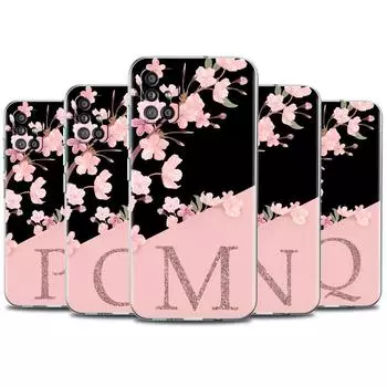 Прозрачный чехол для Samsung Galaxy A52 A12 A51 A32 A21s A71 A32 A22 50 A70 A31 A72 5G чехол для телефона Custom Cherry Blossom Flower M Samsung A53 5G