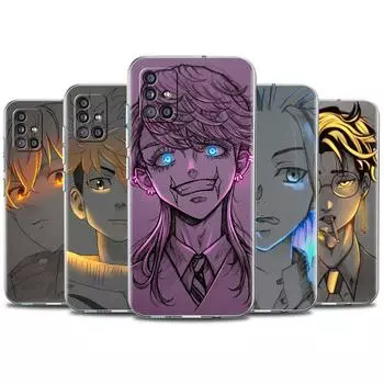 Прозрачный чехол для Samsung Galaxy A52 A12 A51 A32 A21s A71 A32 A22 50 A70 A31 A72 5G, чехол для телефона, японское аниме, Токио, Мстители Samsung A53 5G
