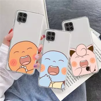 Прозрачный чехол для Samsung Galaxy A52 A12 A51 A32 A21s A71 A32 A22 50 A70 A31 A72 5G чехол для телефона милый покемон пикачу Samsung A71 5G