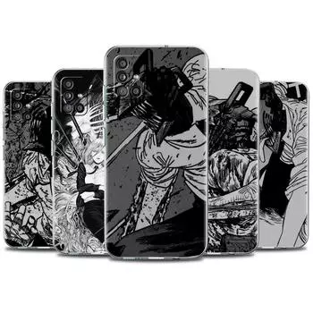 Прозрачный чехол для Samsung Galaxy A52 A12 A51 A32 A21s A71 A32 A22 50 A70 A31 A72 5G, чехол для телефона с бензопилой, крутой человек Samsung A53 5G