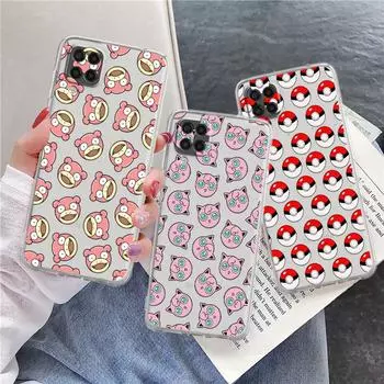 Прозрачный чехол для Samsung Galaxy A52 A12 A51 A32 A21s A71 A32 A22 50 A70 A31 A72 5G чехол для телефона милый Пикачу Pkemon аниме чехол Samsung A71 5G