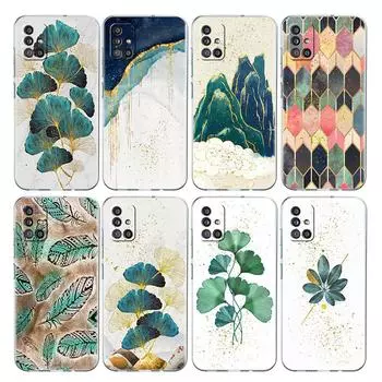 Прозрачный чехол для Samsung Galaxy A52 A12 A51 A32 A21s A71 A32 A22 50 A70 A31 A72 5G, чехол для телефона, роскошный чехол из золотой фольги Samsung A03