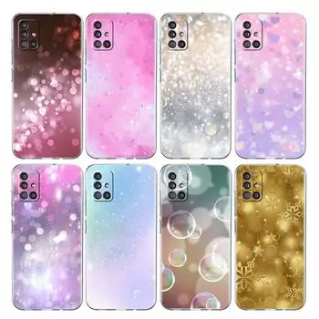 Прозрачный чехол для Samsung Galaxy A52 A12 A51 A32 A21s A71 A32 A22 50 A70 A31 A72 5G чехол для телефона золотой бронзовый Samsung A03