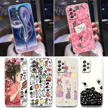 Прозрачный чехол для Samsung Galaxy A52 A51 A53 A72 A71 A73 A32 A31 A33 A41 A11 Чехол для мультфильма Унесенные призраками Миядзаки Аниме Тоторо Samsung A11