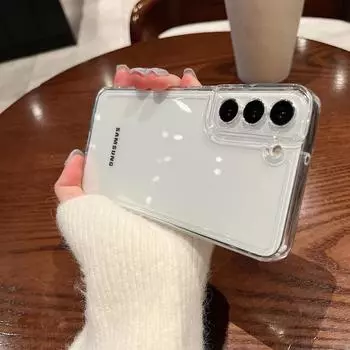 Прозрачный чехол для Samsung Galaxy S21 S25 S22 Plus S23 FE S24 Ultra A54 A34 A55 A35 A25 A24 A15 A14 A05 A53 A13 A23 A51 A52 M54 M53 M55 силиконовый чехол Samsung Galaxy S20 чистый
