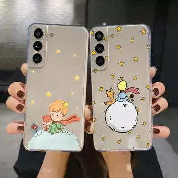 Прозрачный чехол для Samsung Galaxy S22 S20 FE S21 S10 S9 Plus Note 20 Ultra 10 Lite 9, мягкий чехол из ТПУ для телефона с рисунком маленького принца Samsung S21 5G