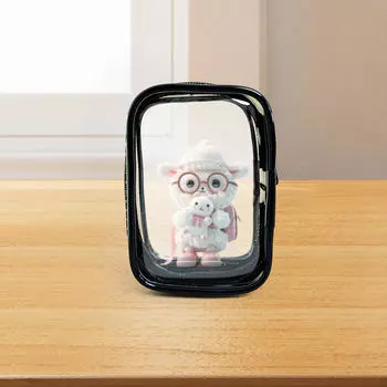 Прозрачный чехол для сумки-витрины для фигурок, рюкзак, украшение, водонепроницаемый, ПВХ, компактный, подвесной Square