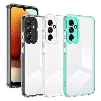 Прозрачный чехол для телефона 2 в 1 для Samsung A25 A34 A54 A24 A14 A04 Galaxy M54 M14 A33 A53 A73 A23 A13 A52 A72 A51 A71, прозрачный чехол For Galaxy A25 5G чёрный