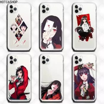 Прозрачный чехол для телефона аниме Kakegurui Jabami Yumeko для iPhone 12 pro max mini 11 pro XS MAX 8 7 6 6S Plus X 5S SE 2020 XR iphone 11