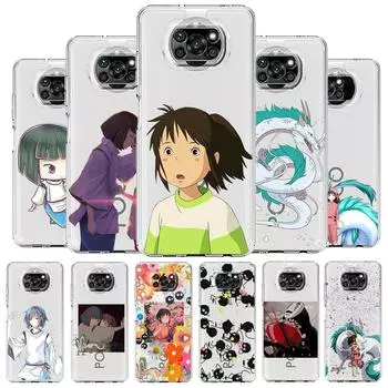 Прозрачный чехол для телефона Chihiro «Унесенные призраками» для Xiaomi Poco X3 NFC F3 M3 GT 12 Mi 11 Lite 5G Ultra 11T 11X Pro 11i 12X Poco M3