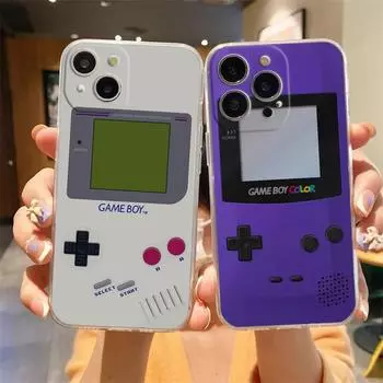 Прозрачный чехол для телефона Gameboy Boy Game для iPhone 15 14 13 12 Mini 11 Pro Max XS X XR 7 8 Plus, прозрачный противоударный силиконовый чехол iPhone 15