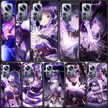 Прозрачный чехол для телефона Genshin Impact Raiden Shogun для Xiaomi Mi 13 12 11T 10T 12T Pro 12X 11i 11 Ultra 10 Lite 5G 9 8 6X 5X A1 A2 Co Xiaomi Mi 8