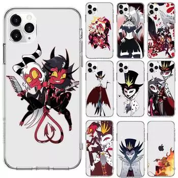Прозрачный чехол для телефона Helluva Boss с милым рисунком для iPhone 13 7 8 11 12 s mini pro X XS XR MAX Plus, чехол Funda Shell iPhone11pro