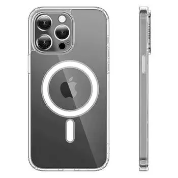 Прозрачный чехол для телефона iPhone 14 13 12 11 15 Pro Max для Magsafe, магнитный чехол с беспроводной зарядкой и анимацией 7 8 XR XsMax, чехол for 14 Pro Max