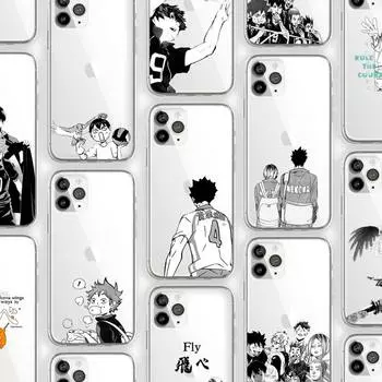 Прозрачный чехол для телефона из японского аниме Oya Haikyuu Love Volleyball для iPhone 11 12 13 mini pro XS MAX 8 7 Plus X SE 2020 XR iphone 7plus Or 8plus