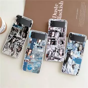 Прозрачный чехол для телефона MDZS аниме Mo Dao Zu Shi для Samsung Galaxy Z Flip 4, тонкий, высокий, жесткий чехол для Galaxy Z Flip 3, 5G Galaxy Z Flip4