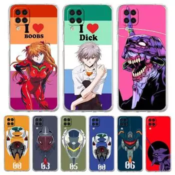 Прозрачный чехол для телефона Neon Genesis Evangelion с рисунком для Samsung Galaxy A51 A71 A21S A12 A11 A31 A41 A52S A32 A01 A03S A13 A22 Samsung A01
