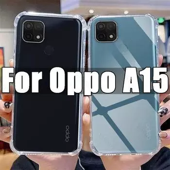 Прозрачный чехол для телефона Oppo A15, прозрачный чехол из ТПУ для Oppo A 15, OppoA15 6,52 дюйма, CPH2185, противоударные чехлы с защитой от царапин For Oppo A15 чистый