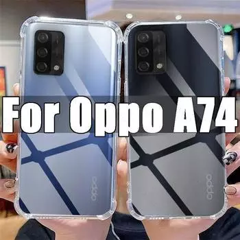 Прозрачный чехол для телефона Oppo A74, прозрачный чехол из ТПУ для Oppo A 74, для OppoA74 6,43 дюйма, CHP2219, противоударные чехлы с защитой от царапин For Oppo A74 чистый