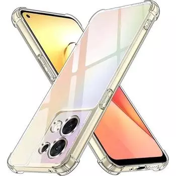 Прозрачный чехол для телефона OPPO A98 A78 5G A77 A57 A57S A17 A17K A96 A76 A16 A16K Противоударный защитный чехол с подушкой безопасности Ультратонкий прозрачный чехол с полной защитой OPPO A76 прозрачный