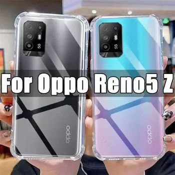 Прозрачный чехол для телефона Oppo Reno5 Z, прозрачный чехол из ТПУ для Oppo Reno 5 5Z 6,43 дюйма, противоударный чехол CPH2211 с защитой от царапин For Oppo Reno5 Z чистый