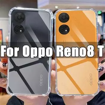 Прозрачный чехол для телефона Oppo Reno8 T, прозрачный чехол из ТПУ для Oppo Reno 8 T 8T 6,43 дюйма, противоударный чехол CPH2481 с защитой от царапин For Oppo Reno8 T чистый
