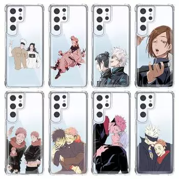 Прозрачный чехол для телефона с аниме Jujutsu Kaisen для Samsung S10 S20 Fe S21 S22 S8 S9 Plus S21ultra S22ultra, противоударные чехлы Fundas Samsung S9