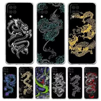 Прозрачный чехол для телефона Samsung Galaxy A13 A51 A71 A21S A12 A11 A31 A52 A41 A23 A53 A73 A32 5G A03S, силиконовый чехол Dragon Fashion Samsung A23