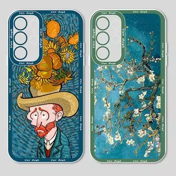 Прозрачный чехол для телефона Van Gogh High Art Cool для Samsung Galaxy S23 S22 S21 S20 Pro FE Ultra A52 A53 A71 5G Angel Eyes Samsung A53 5G